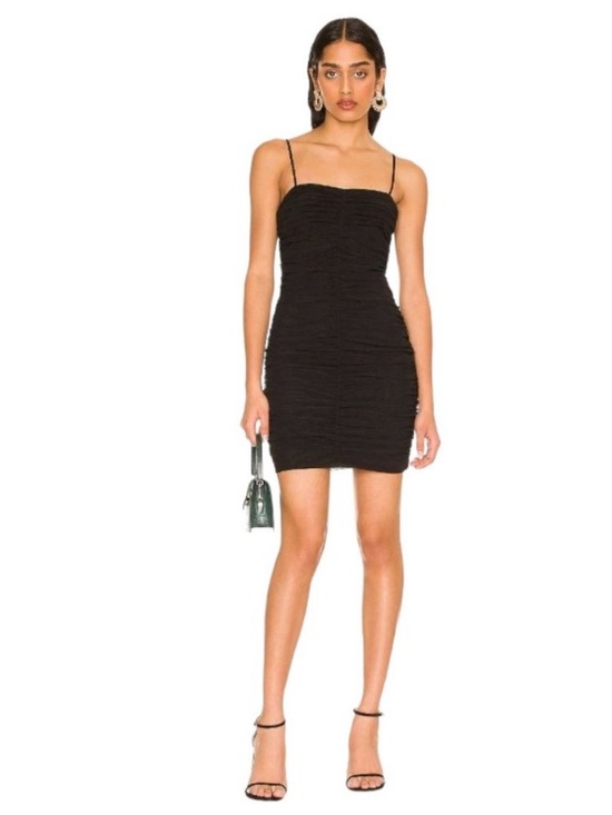 L'AGENCE Dresses & Skirts - L’agence Size Small Black Ruched Mini Karly Dress
